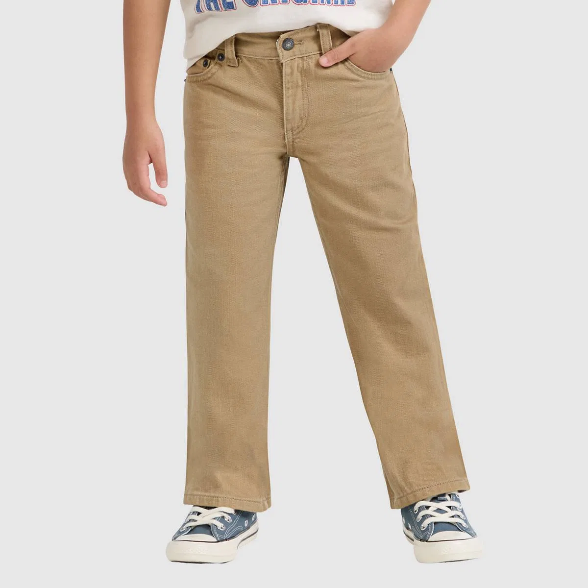 Джинсы 505 стандартного кроя для мальчиков 4-7 лет Levi's, New British Khaki - Brown — фото 2
