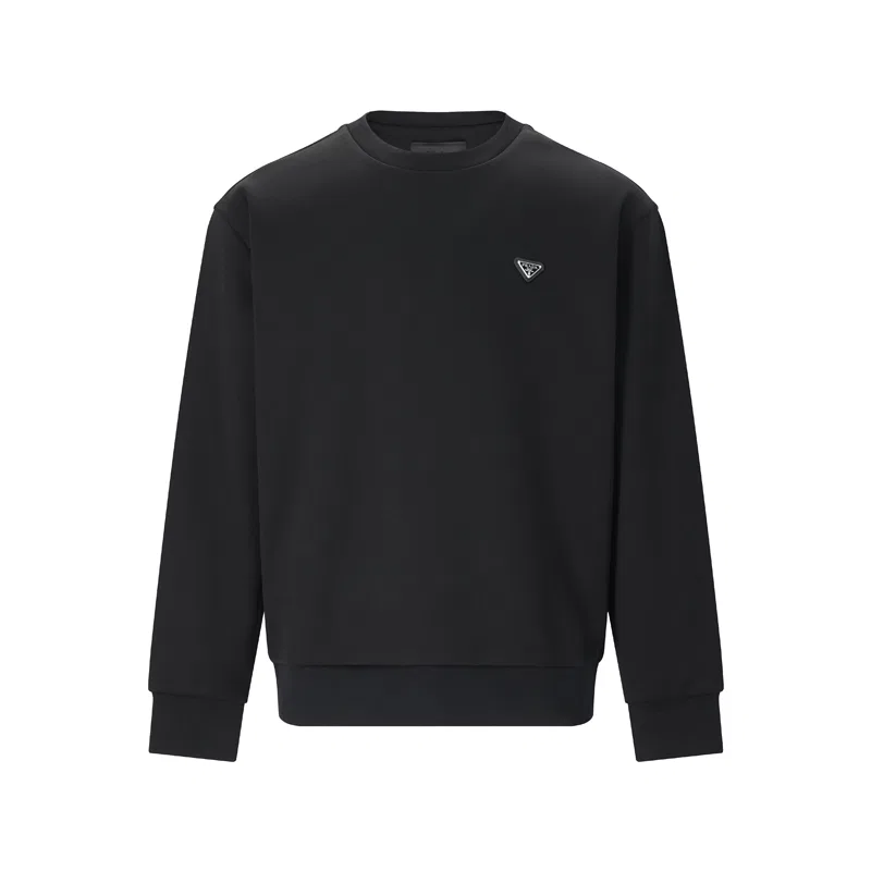 Мужской свитшот с круглым вырезом PRADA, Black