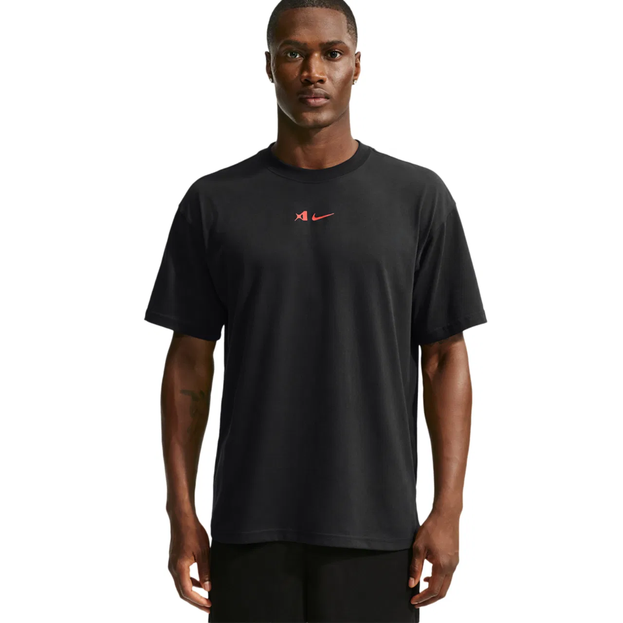 Мужская футболка с принтом Aja Airbrush Nike, Black/University Red