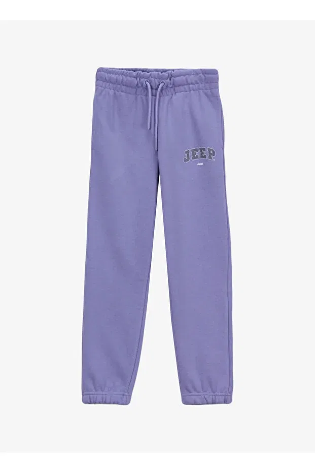 Детские спортивные штаны для девочек с принтом Elastic Leg Lilac Girls' Sweatpants J5wg-Ea7587 Jeep, Lilac