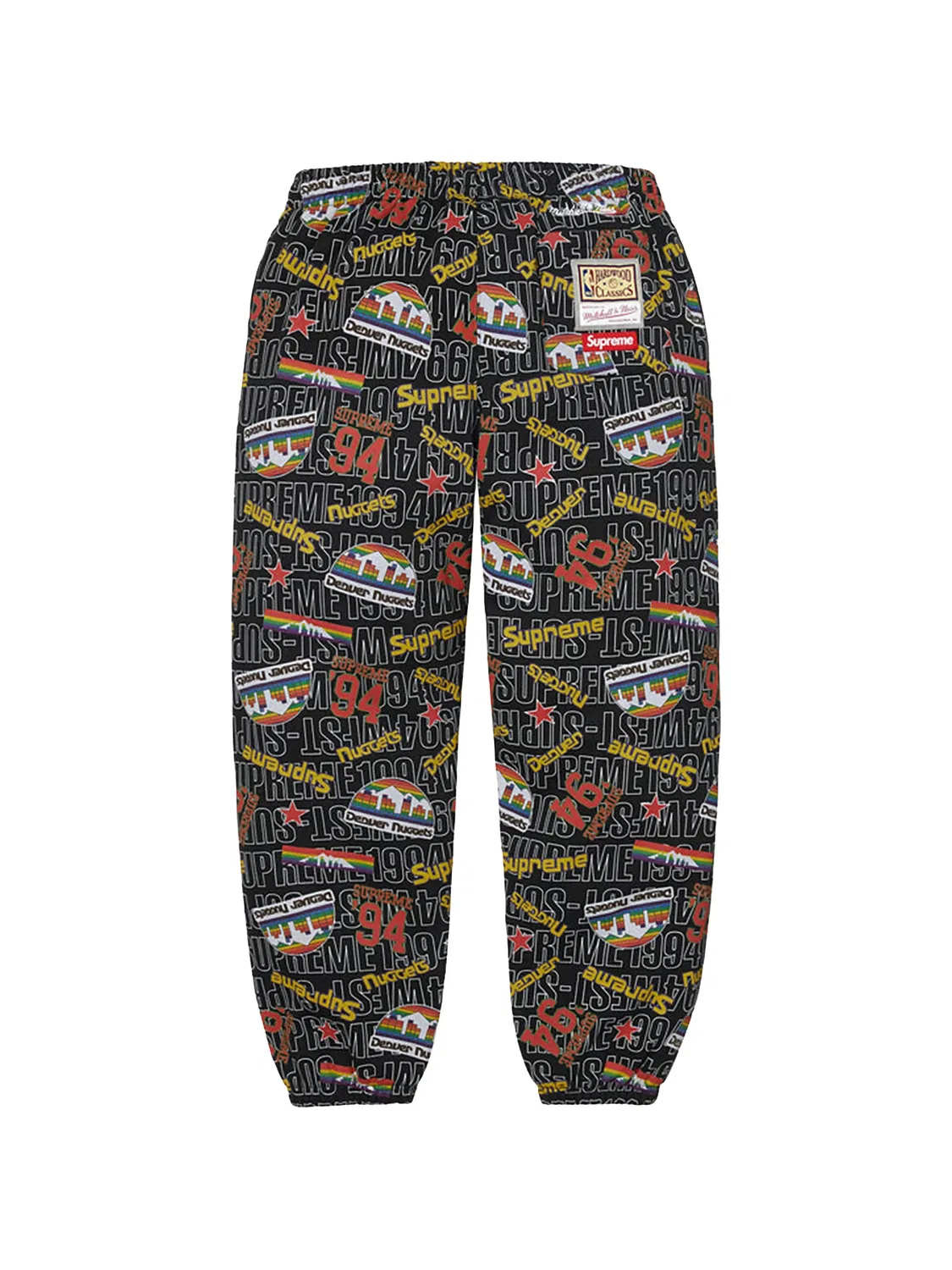 Спортивные брюки NBA из коллаборации с Mitchell & Ness Supreme, черный — фото 2