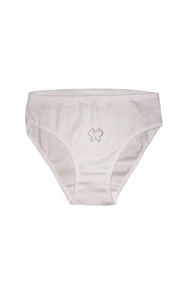 Детские трусы для девочек с принтом 12 шт Şahinler bc097 Morelove, White