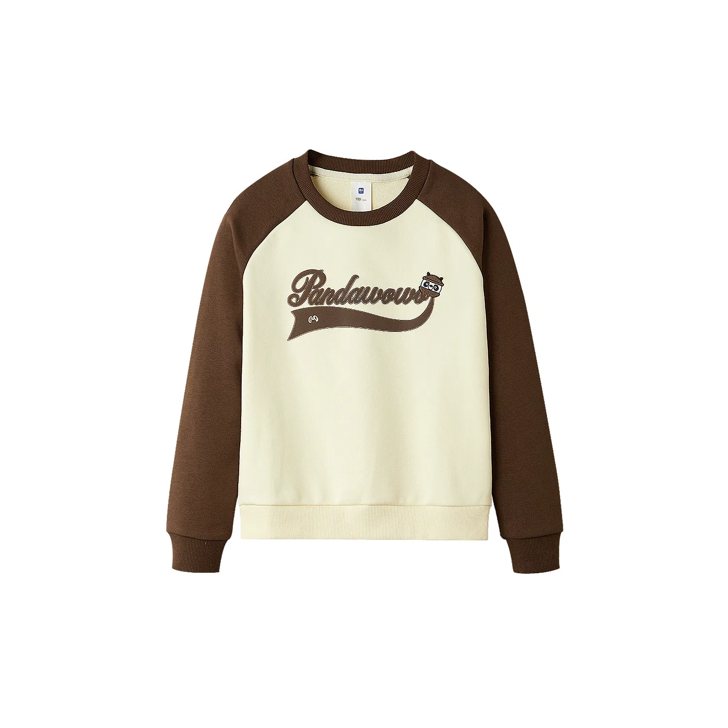 Детский свитшот с круглым вырезом HLA, Beige Apricot Trim 09
