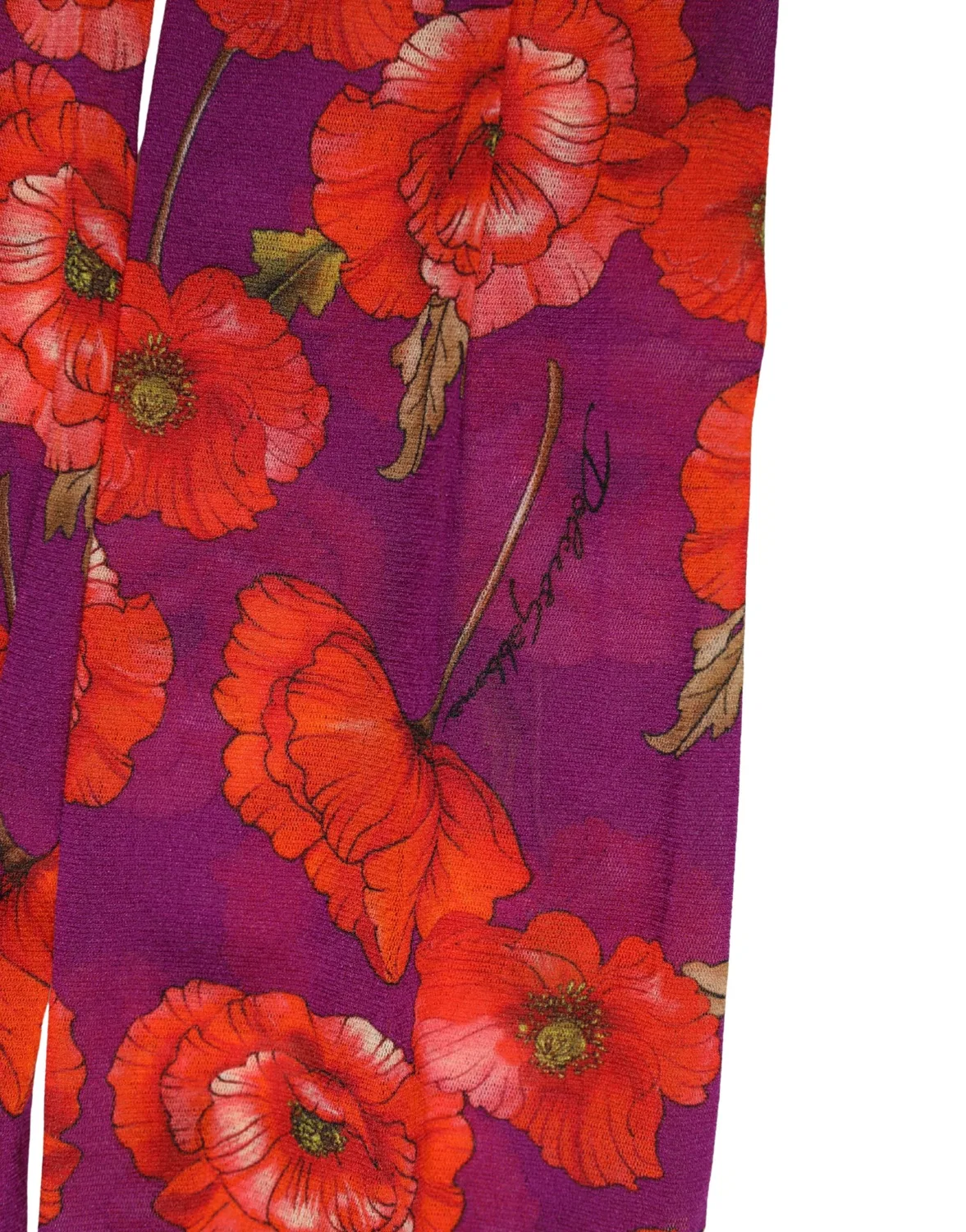 Женские плотные леггинсы с цветочным принтом Dolce & Gabbana, Purple