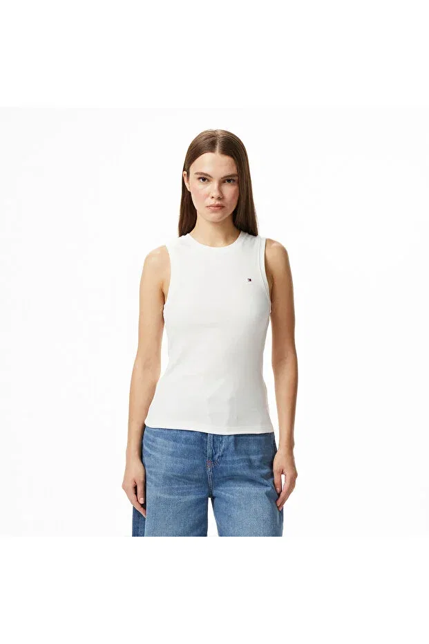 Женская футболка без рукавов Tommy Hilfiger, White