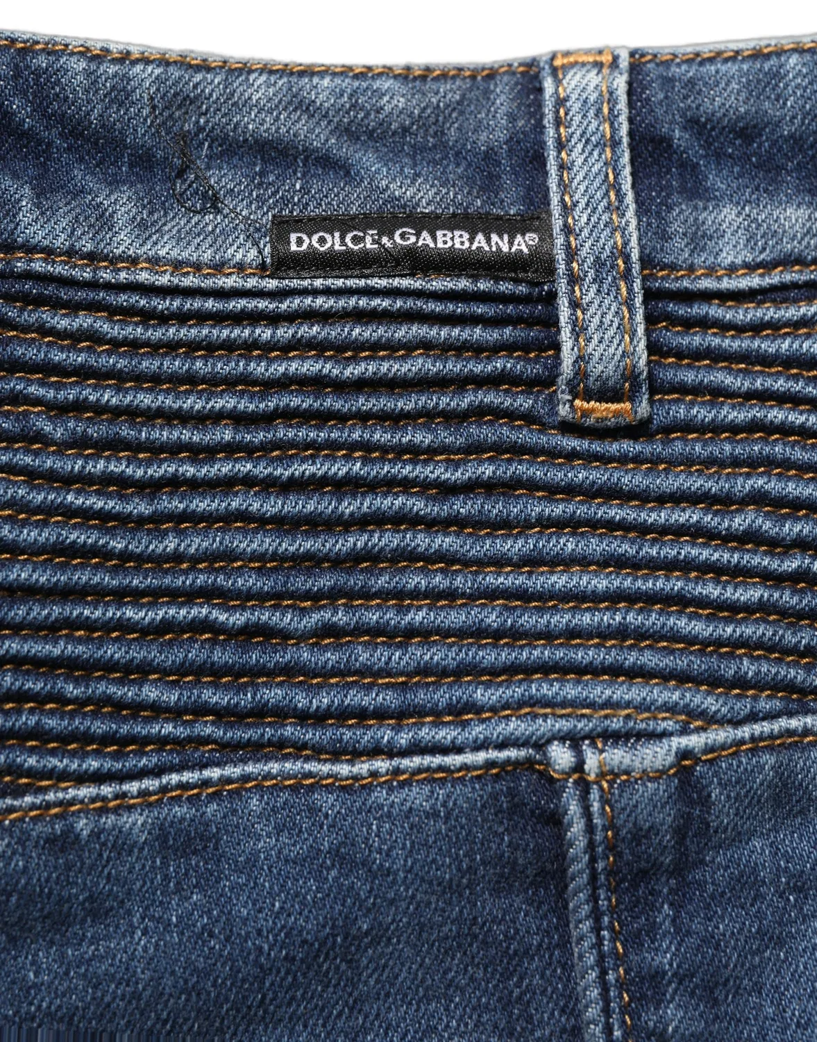 Женские джинсы скинни с потертостями Skinny Denim Jeans Dolce & Gabbana, Blue