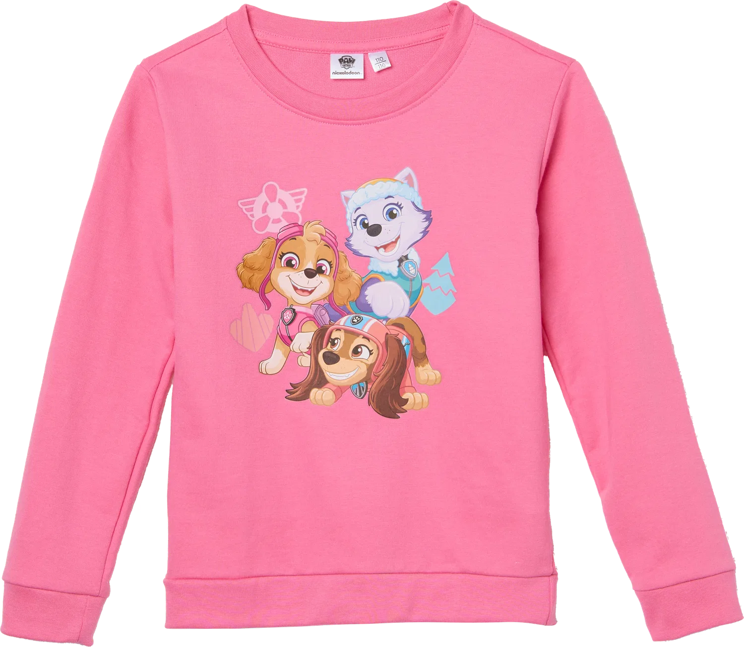 Детский свитшот с принтом PAW Patrol, розовый