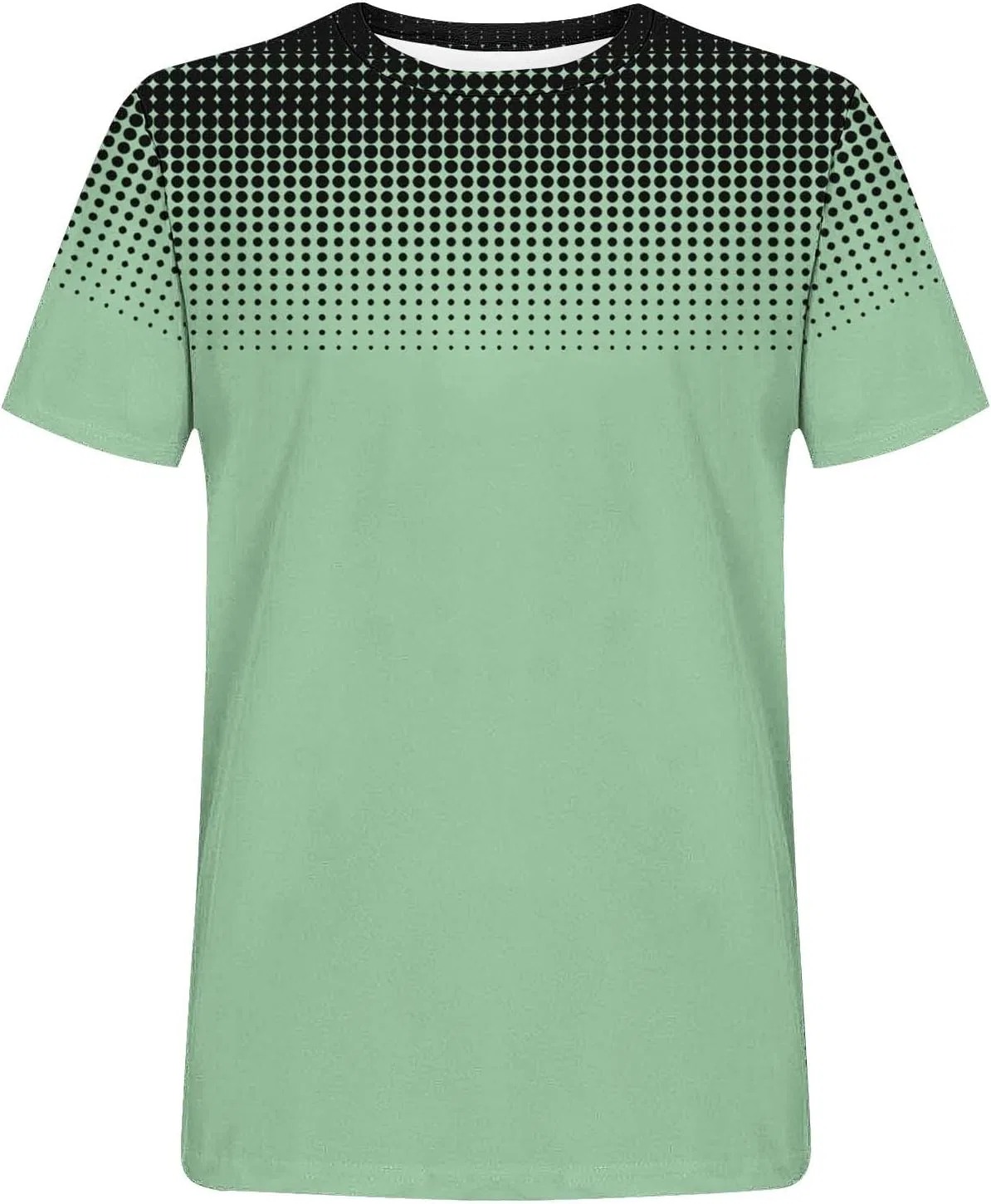 Мужская футболка с градиентом Summer Stylish Casual, Green — фото 4