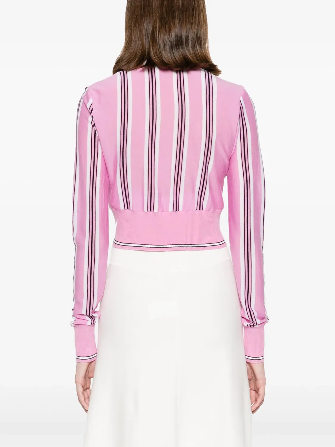Кардиган Le Cardigan Spiaggia Jacquemus, розовый/черный/белый — фото 3