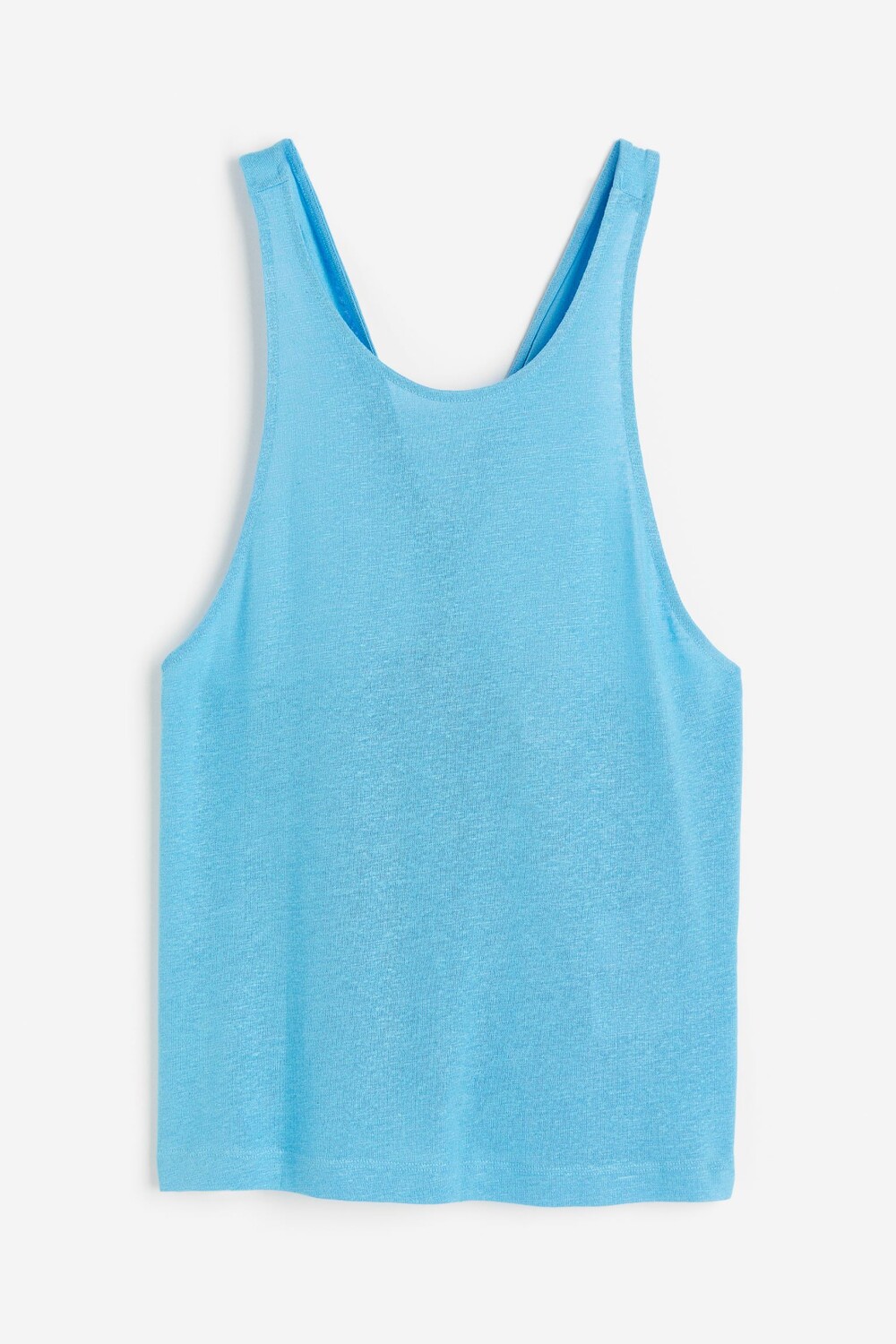 

Топ H&M Linen-blend Tank, голубой