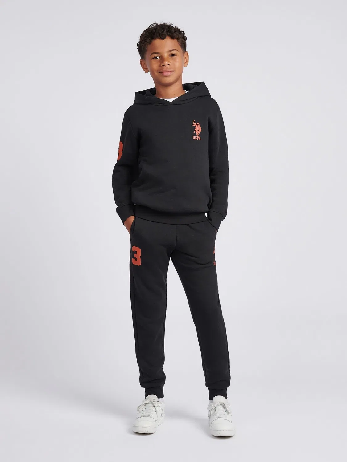 Детский спортивный костюм Player 3 U.S. Polo Assn., черный — фото 3