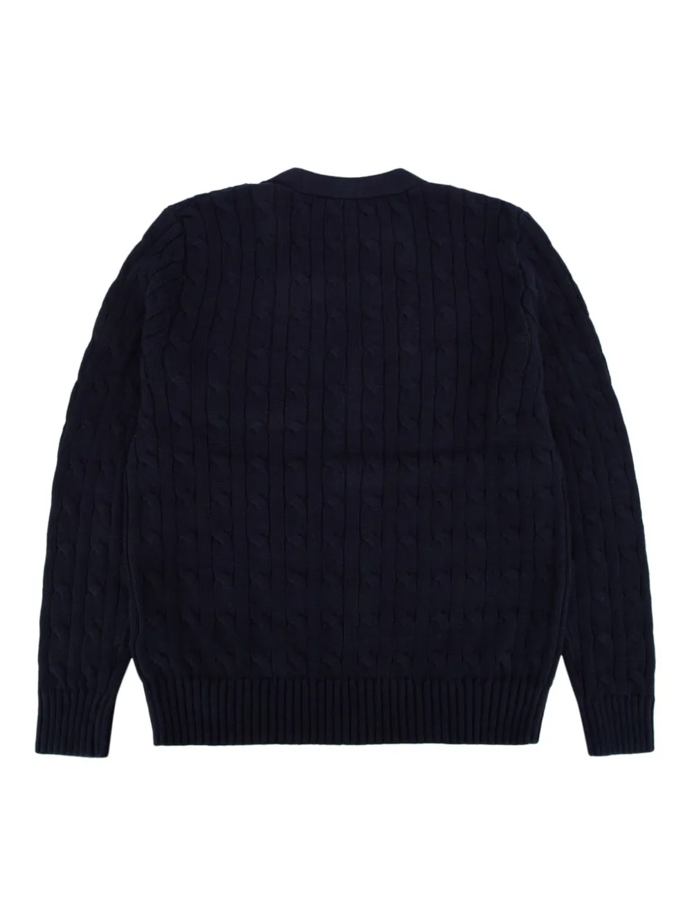 Кардиган фактурной вязки POLO RALPH LAUREN KIDS, синий — фото 2