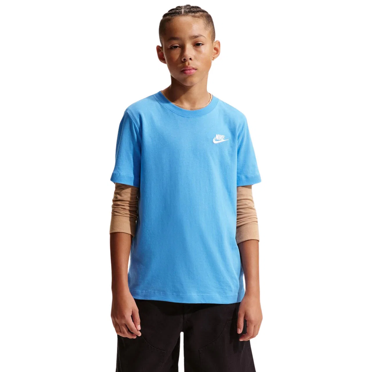 Детская хлопковая футболка Nike Sportswear, Blau