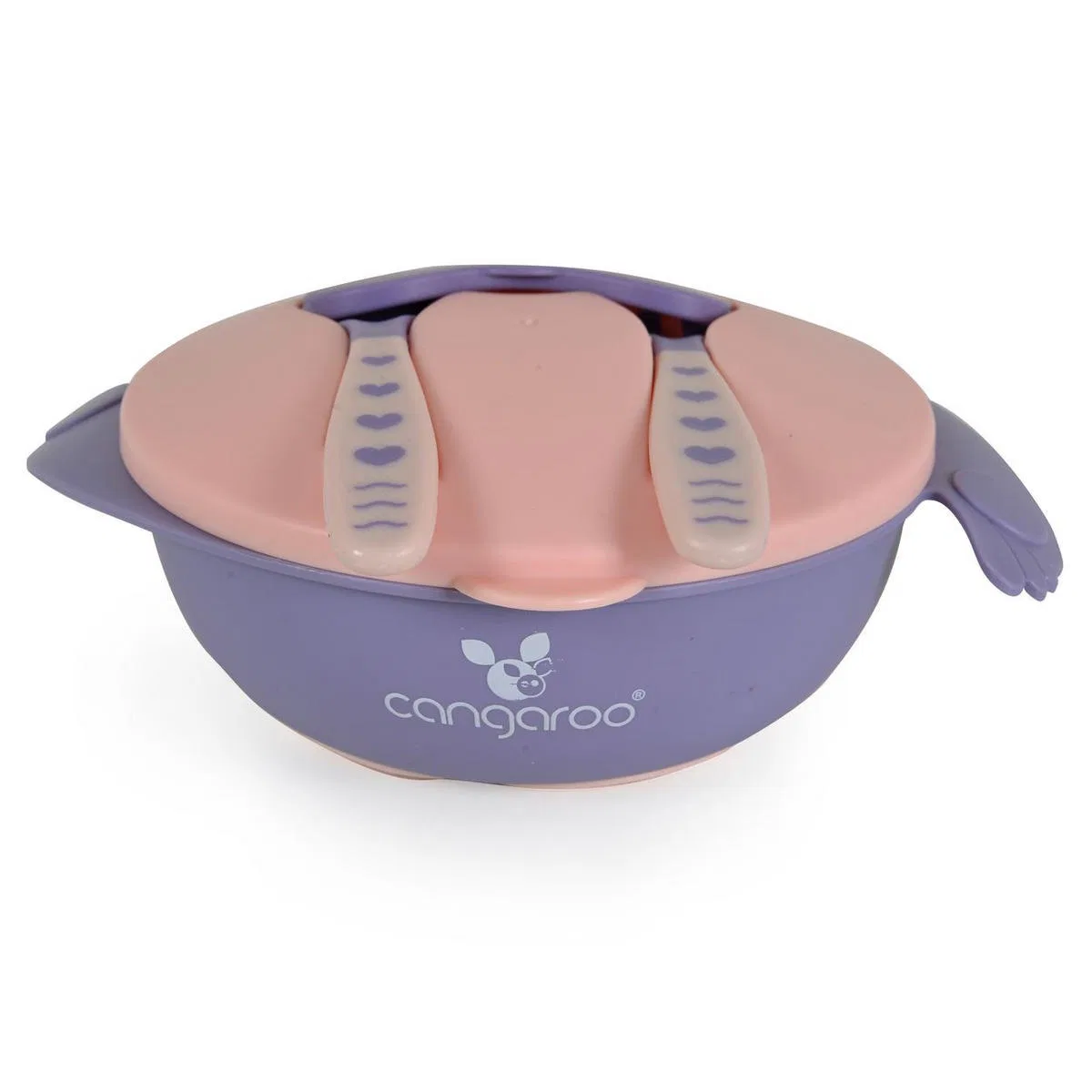 Детский набор посуды Cangaroo Jelly F1730, розовый, 300 мл, с крышкой и ручками, для путешествий — фото 4