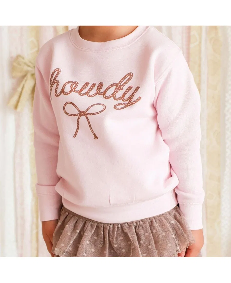 Свитшот с принтом Howdy Darling Western Sweet Wink, Ballet Pink — фото 2