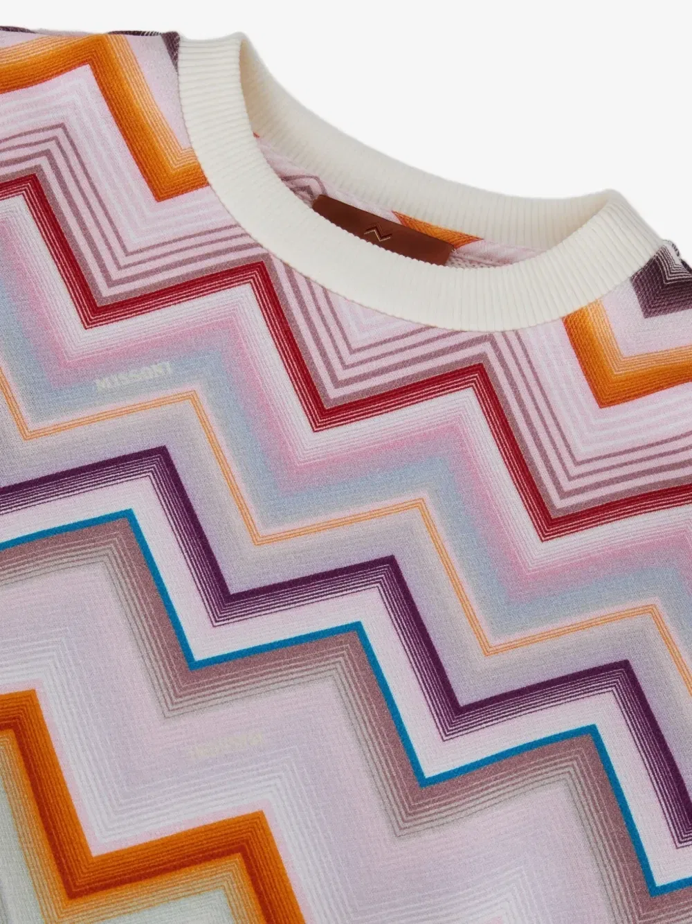 Свитшот с зигзагообразным принтом Missoni Kids, розовый — фото 3
