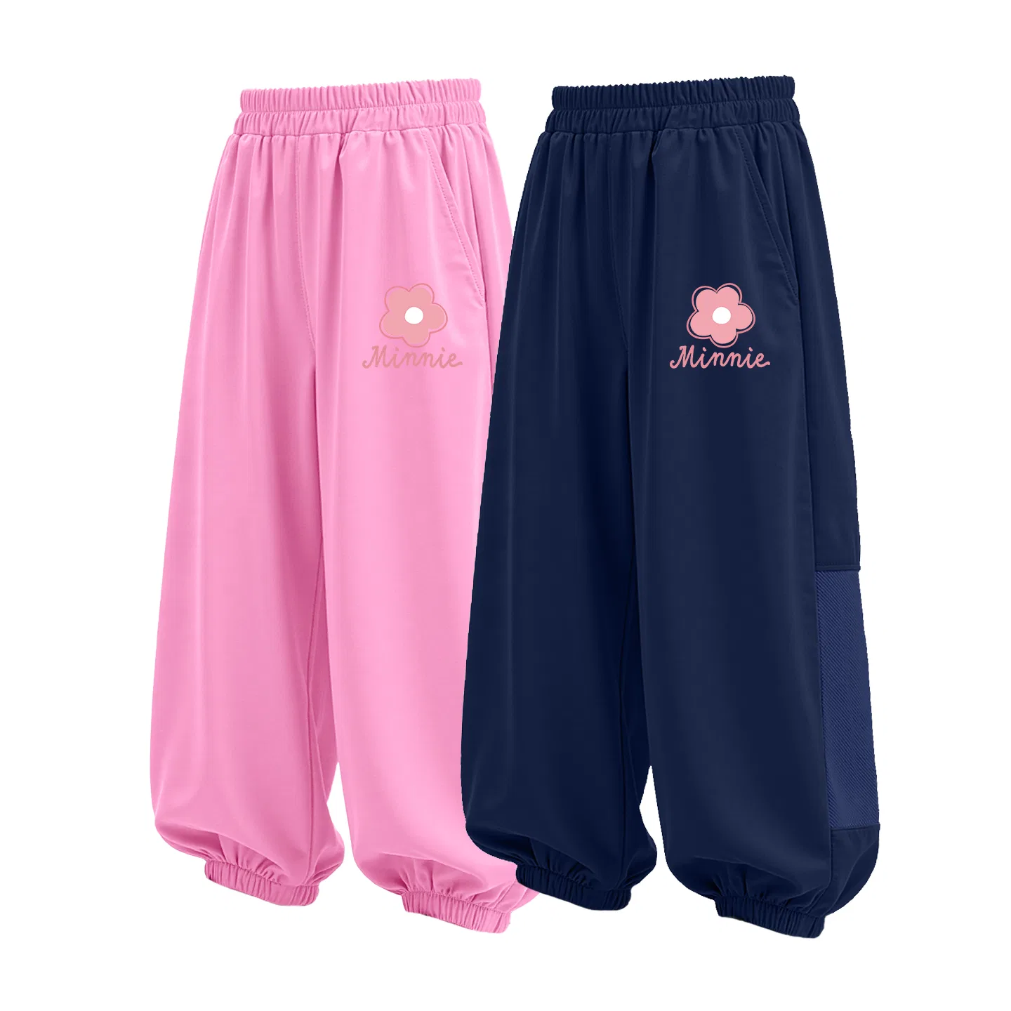 Детские спортивные штаны, тонкие, Disney, DiF Small Flower K Strawberry Pink