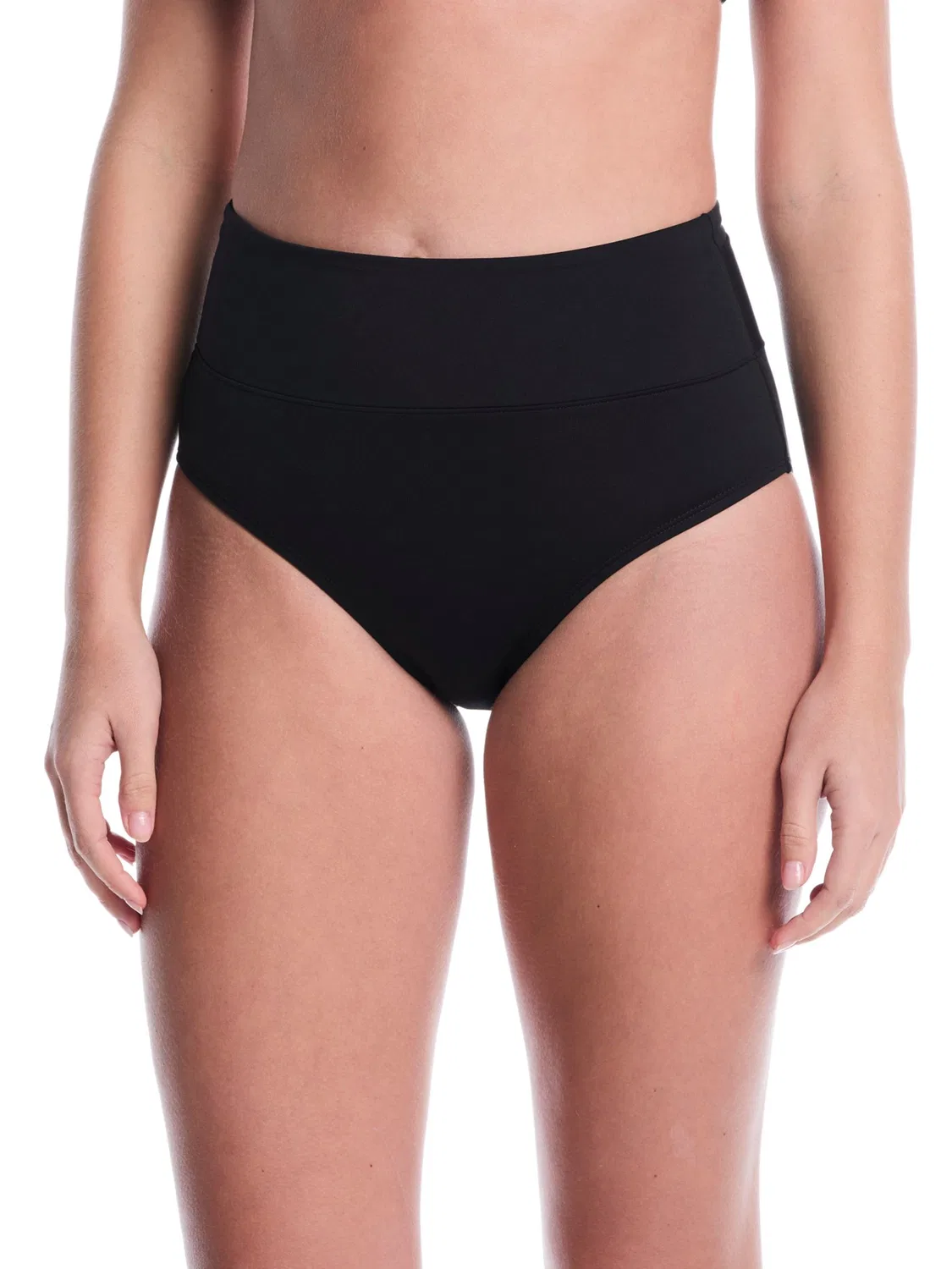 Плавки бикини с высокой талией Nike Black Essential, черный