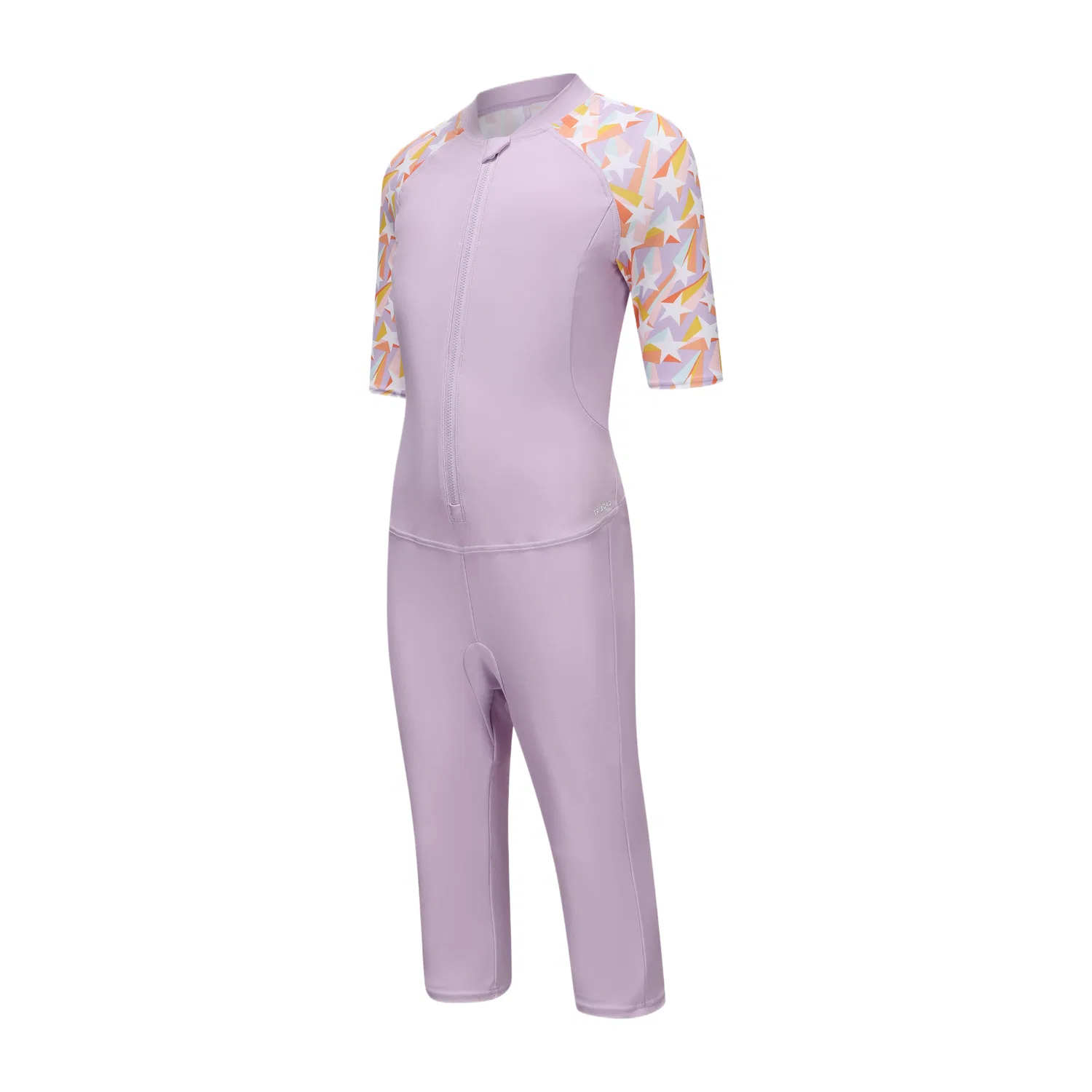 Детский купальный комплект облегающий для плавания DECATHLON, Lilac/Light Pink Purple — фото 4