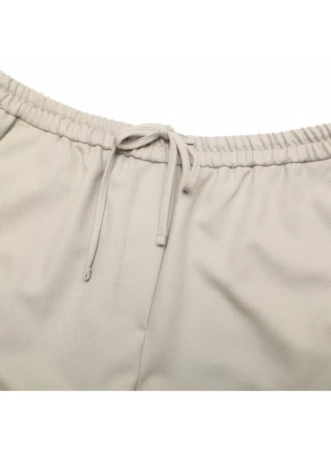 Брюки прямые с завязкой на поясе Zara, серо-зеленый — фото 4