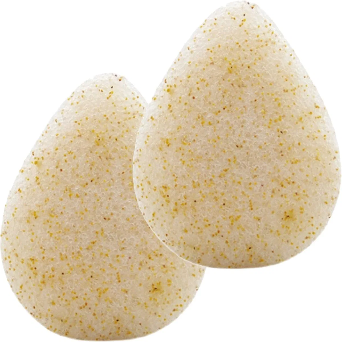 Спонж для умывания из конжака, 2 шт, SKISUNO, Beige