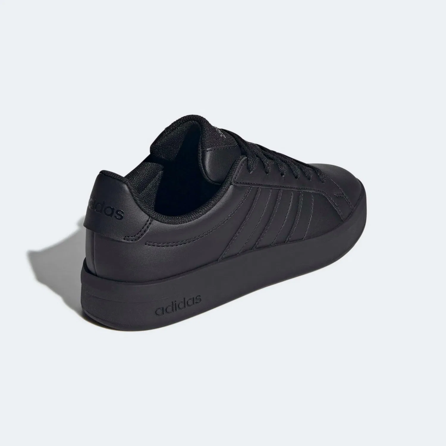 Детские кроссовки с тремя полосками Adidas Sportswear Grand Court 3.0, Core Black — фото 3