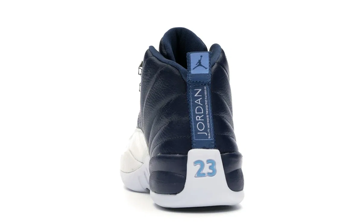 Детские кроссовки Lifestyle Jordan 12 Retro, Obsidian/University Blue-White-French Blue — фото 4