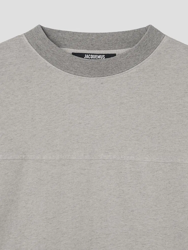 Футболка с длинным рукавом, дроп-шолдер JACQUEMUS, Grey — фото 3