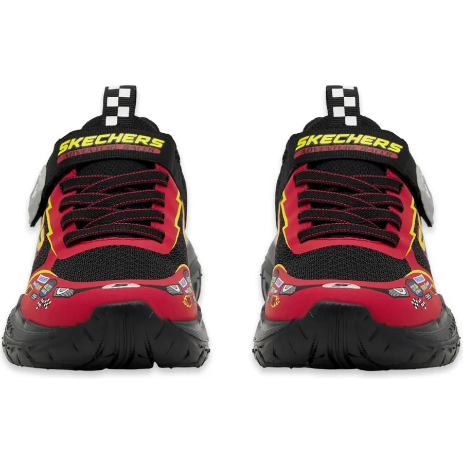 Кроссовки для мальчика с текстильным верхом Skechers 402303 Skech Tracks, Красный — фото 3