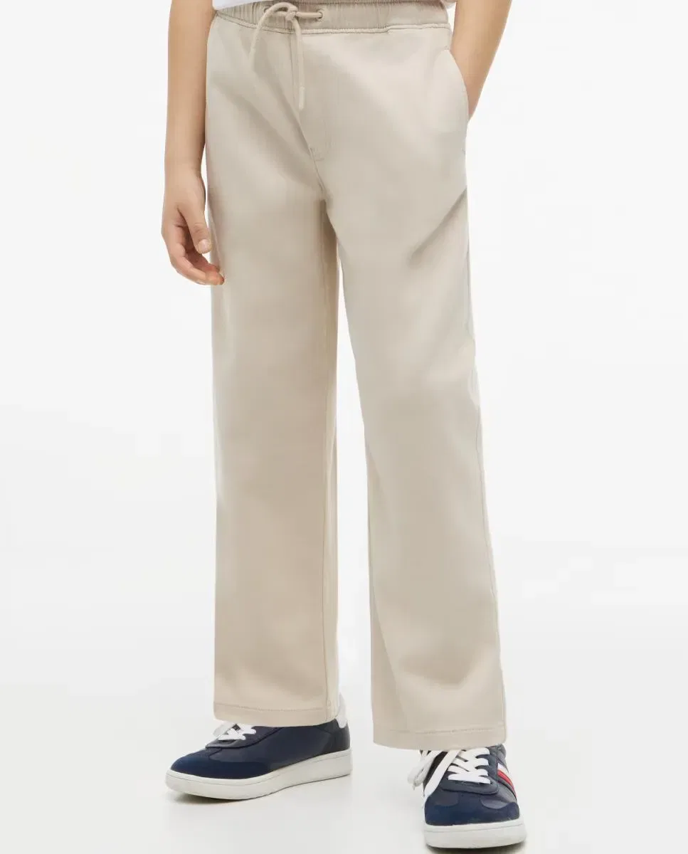 Детские брюки карго для мальчиков из саржи Tommy Hilfiger, Beige — фото 2