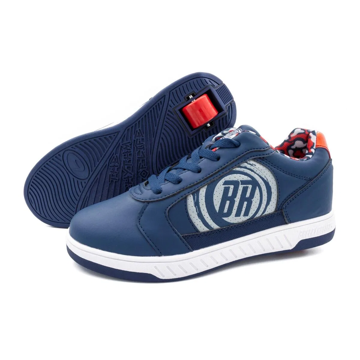 Детские кроссовки-ролики Breezy Hero 2 Breezy Rollers, Blau Weiss Rot