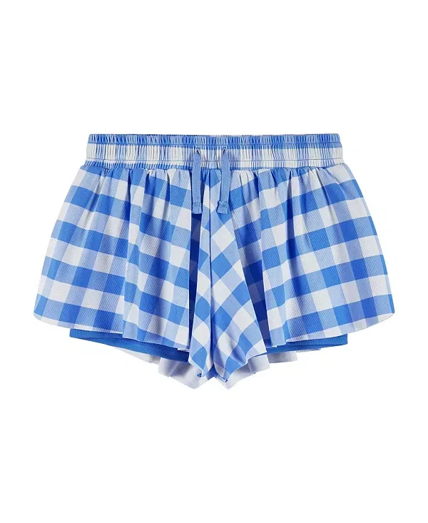 Детские шорты для девочек с завязкой на талии Andy & Evan, Blue Gingham