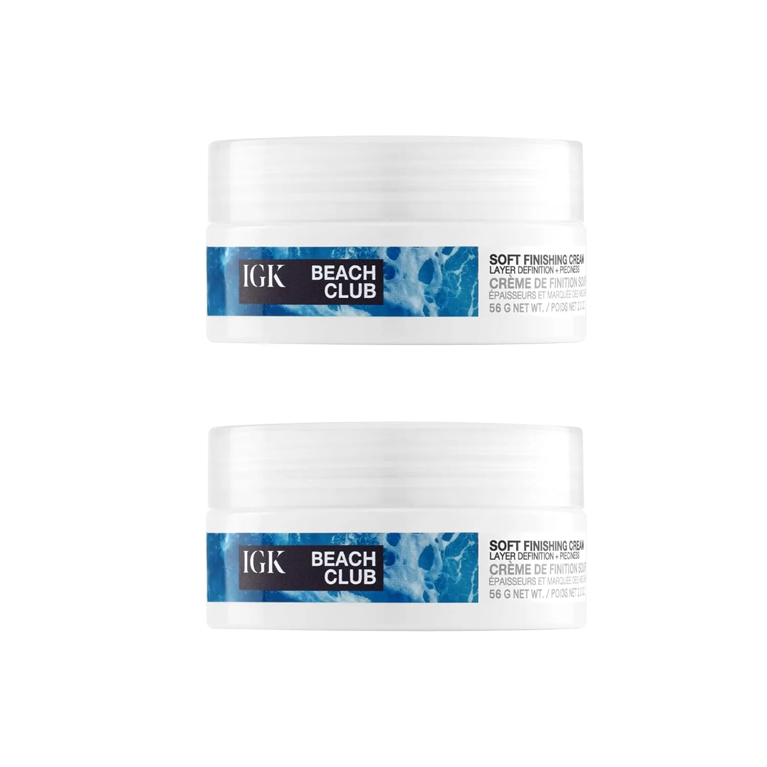 IGK Beach Club Soft Styling Paste, 2 шт. - Гибкая фиксация и текстура для всех типов волос - Матовый финиш и контроль над пушистостью