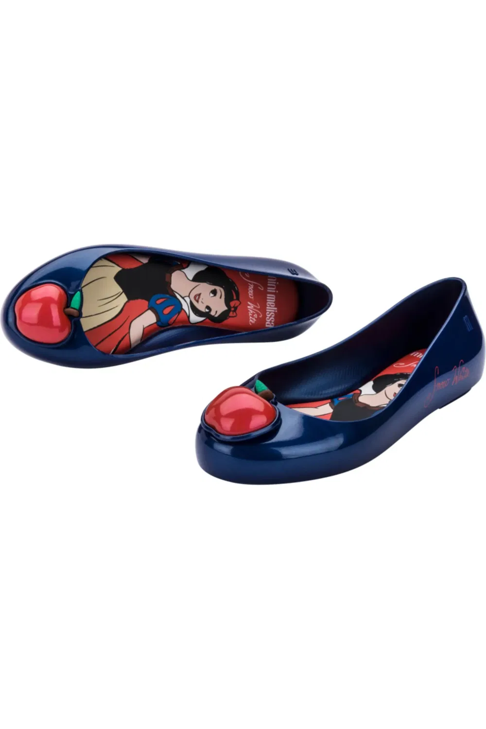 Детские туфли балетки с портретом принцессы Disney Sweet Love Mini Melissa, синий/красный — фото 4