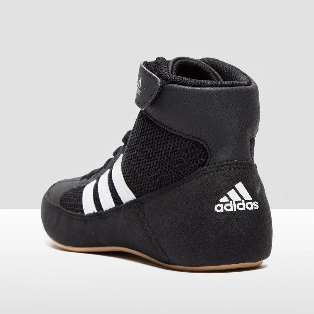 Детские боксерские кроссовки для мальчиков с сеткой Hvc K Adidas, Black Schwarz — фото 3