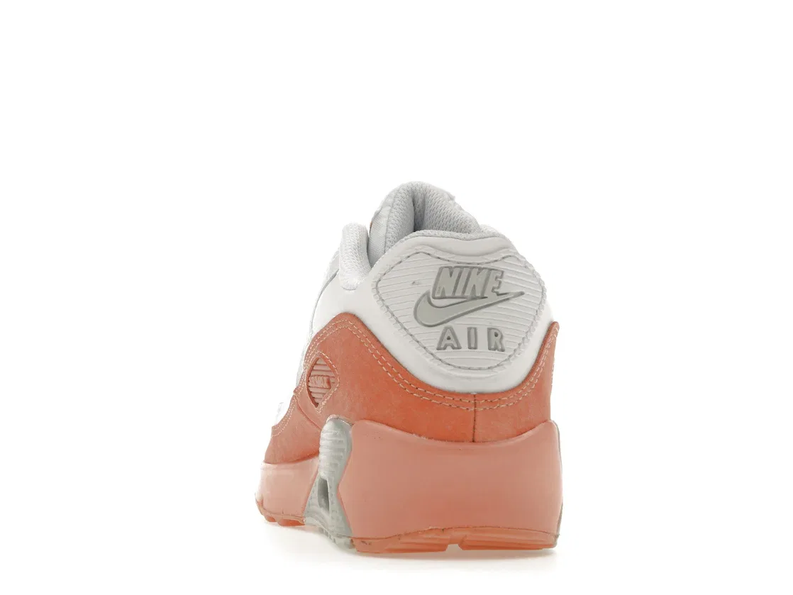 Детские кроссовки с перфорацией Nike Air Max 90 Nike, White/Light Madder Root/Aura — фото 4