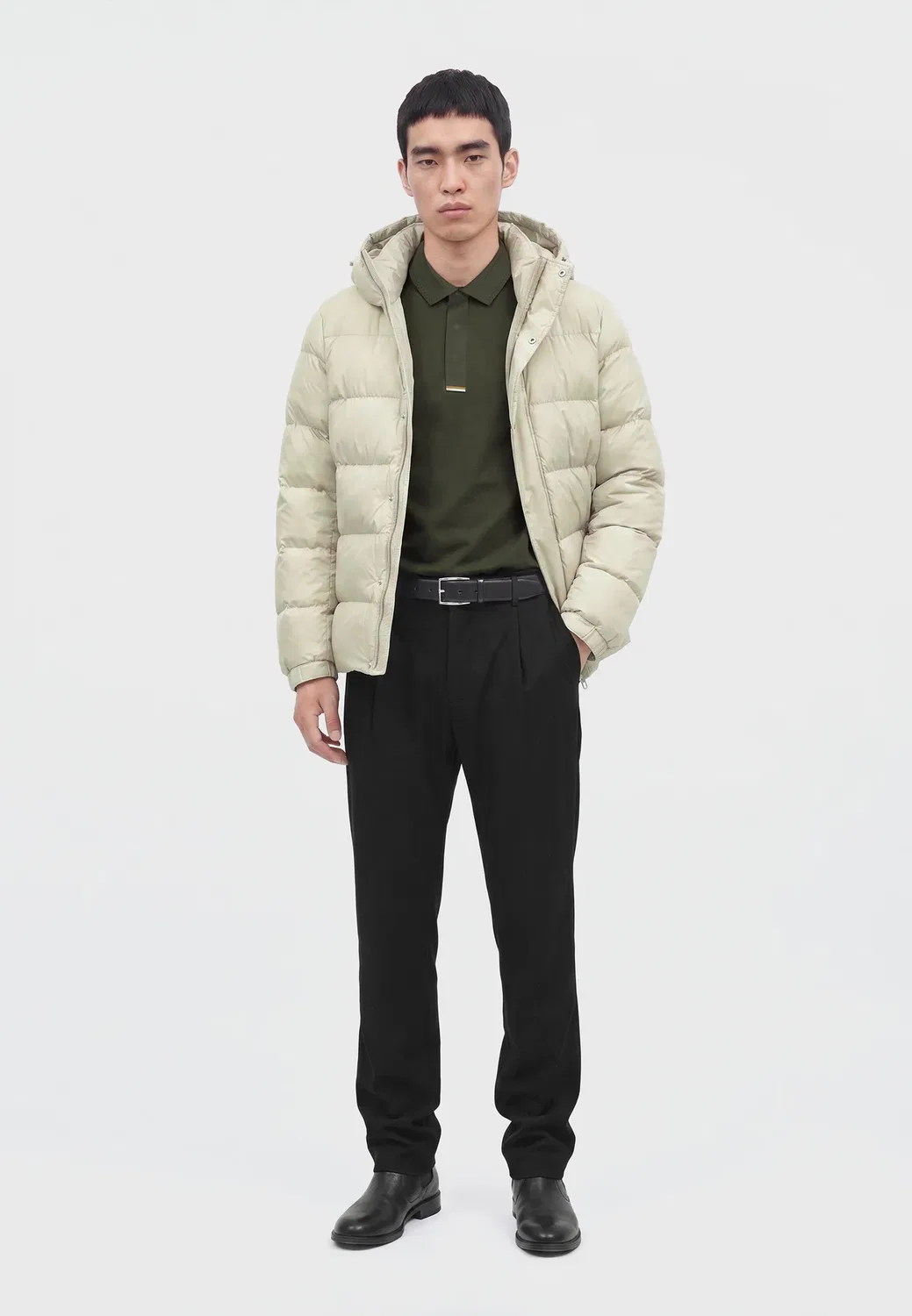 Зимняя куртка Boss, Light Beige — фото 2