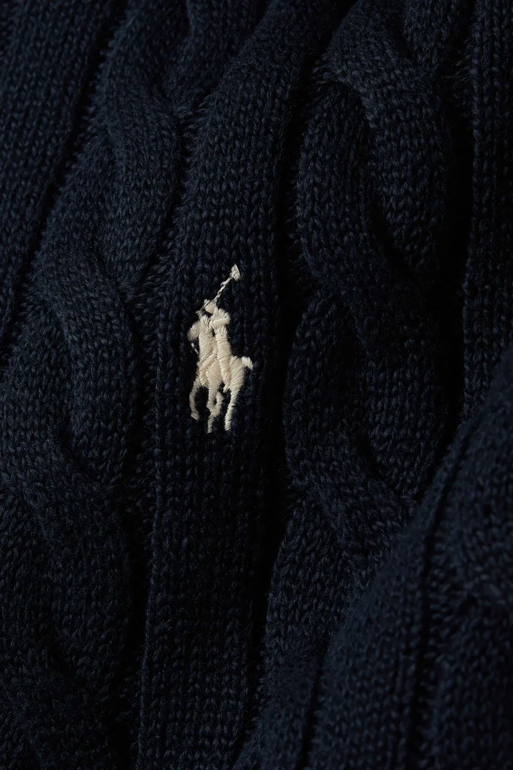 Свитер в рубчик с логотипом Logo Cable-knit Polo Ralph Lauren — фото 4