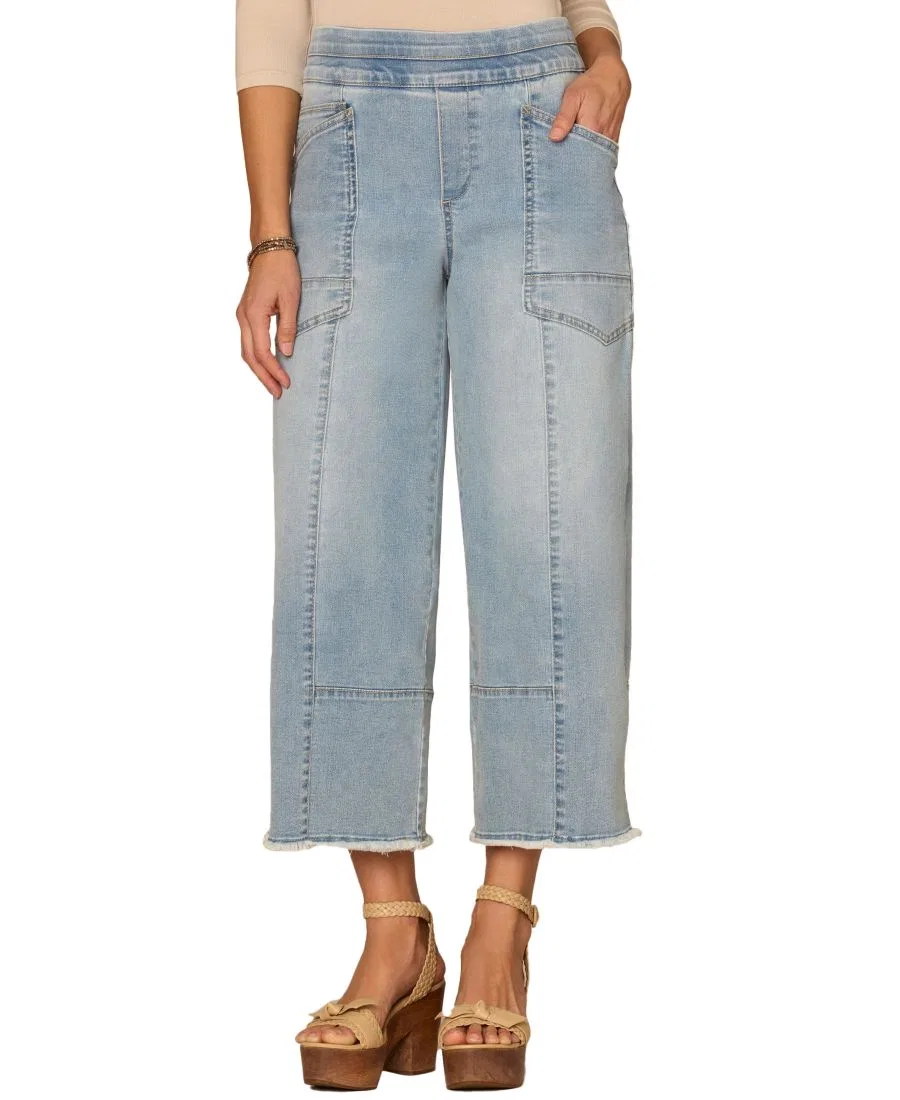 Джинсы с широкими штанинами Skyrise Democracy, Light Blue Artisanal