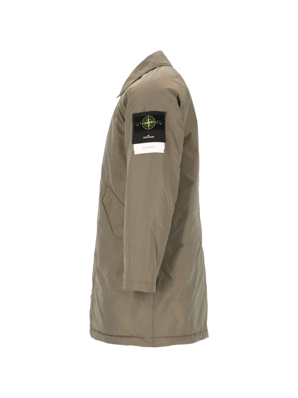 Пальто из микротвиля с утеплителем 7100002 Stone Island, бежевый — фото 3