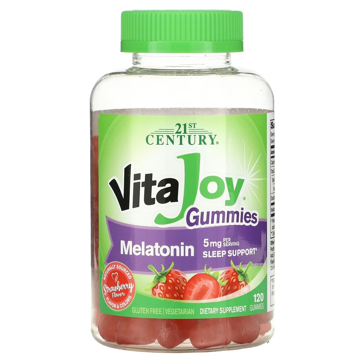 

Жевательные Конфеты с Мелатонином 21st Century VitaJoy, 120 жевательных конфет