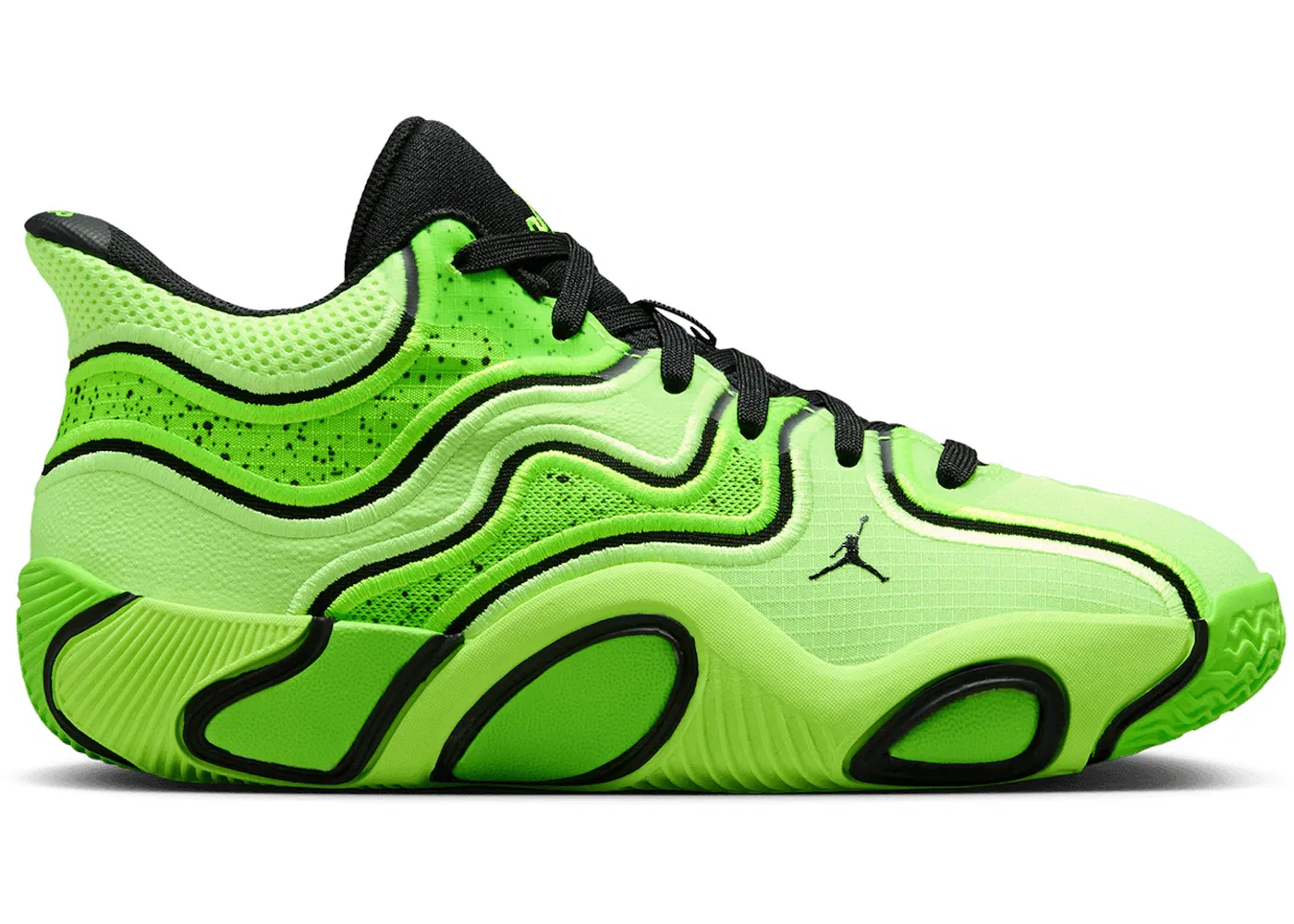 Детские кроссовки для мальчиков с поддержкой Jordan Tatum 3 Jordan, Ghost Green/Electric Green/Black