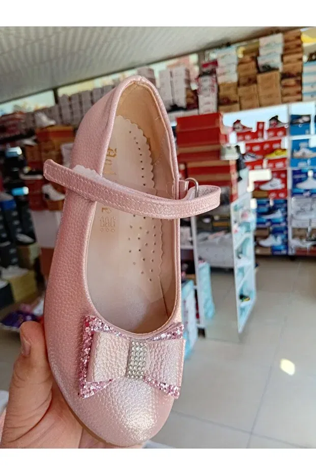 Детские балетки для девочек с вышивкой Syt, Pink
