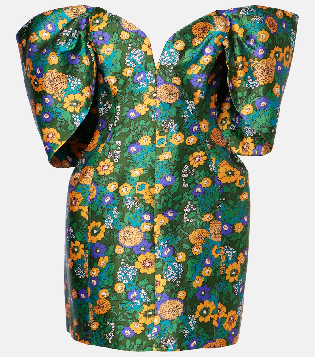 

Платье-корсет с открытыми плечами и принтом Alémais, Carmine