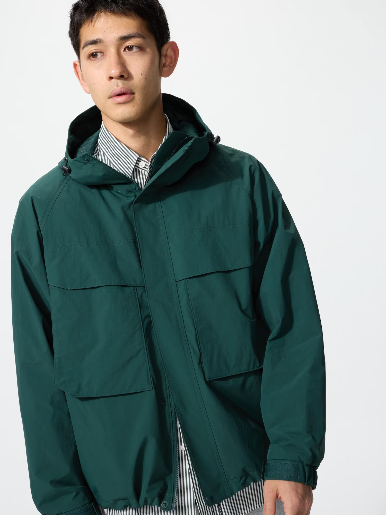 Ветровка Uniqlo Unisex, 58 темно-зеленый — фото 2