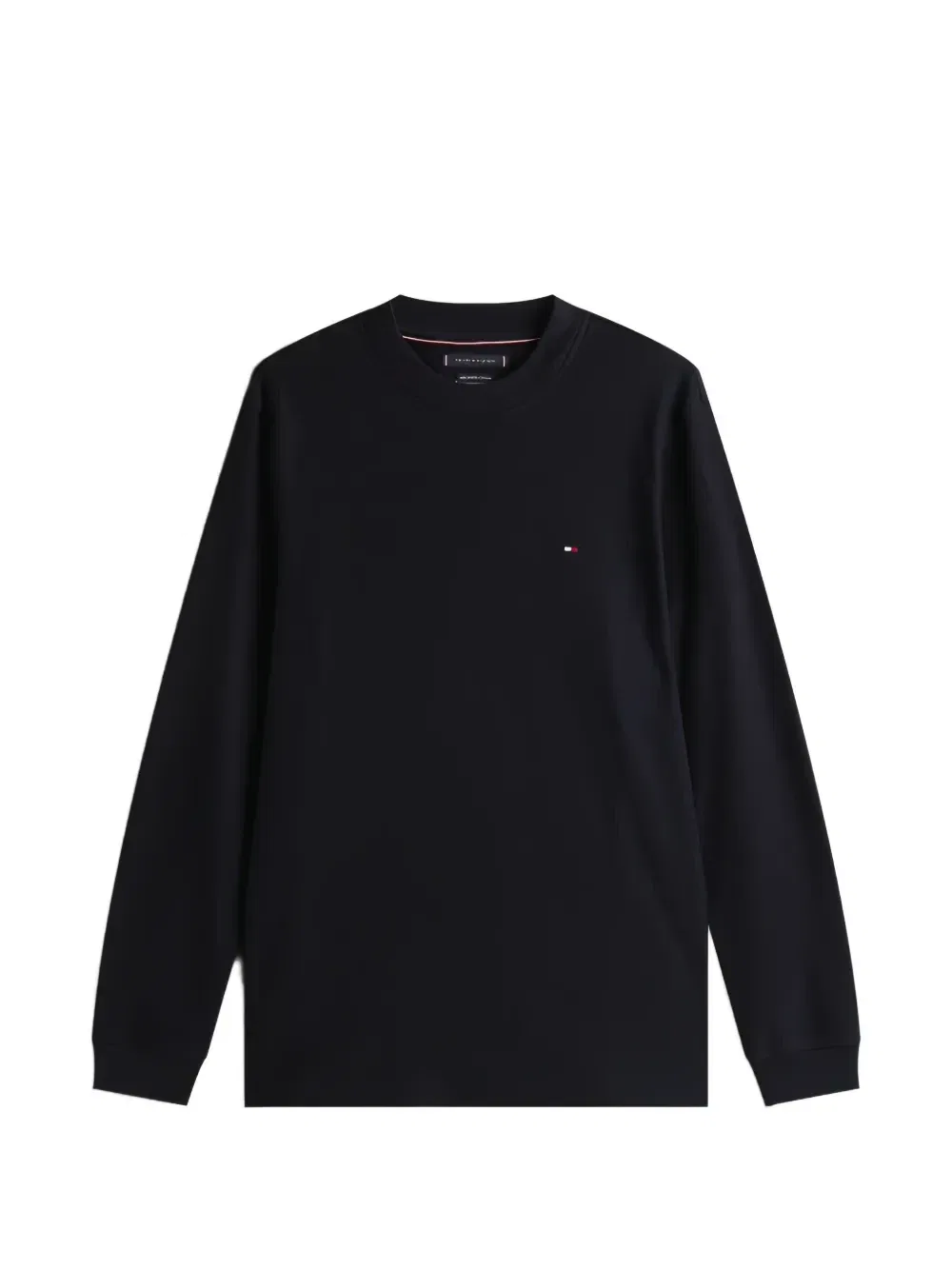 Джемпер с вышивкой логотипа и круглым вырезом Tommy Hilfiger, синий