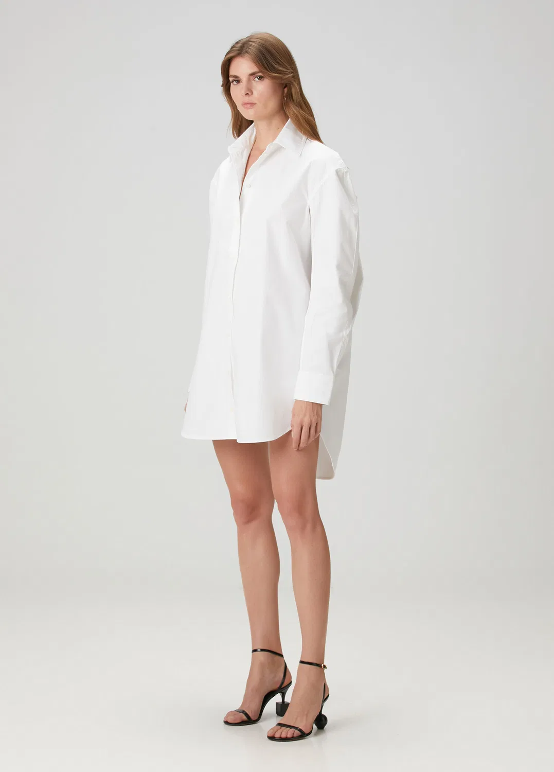 Мини платье-рубашка Jacquemus, white