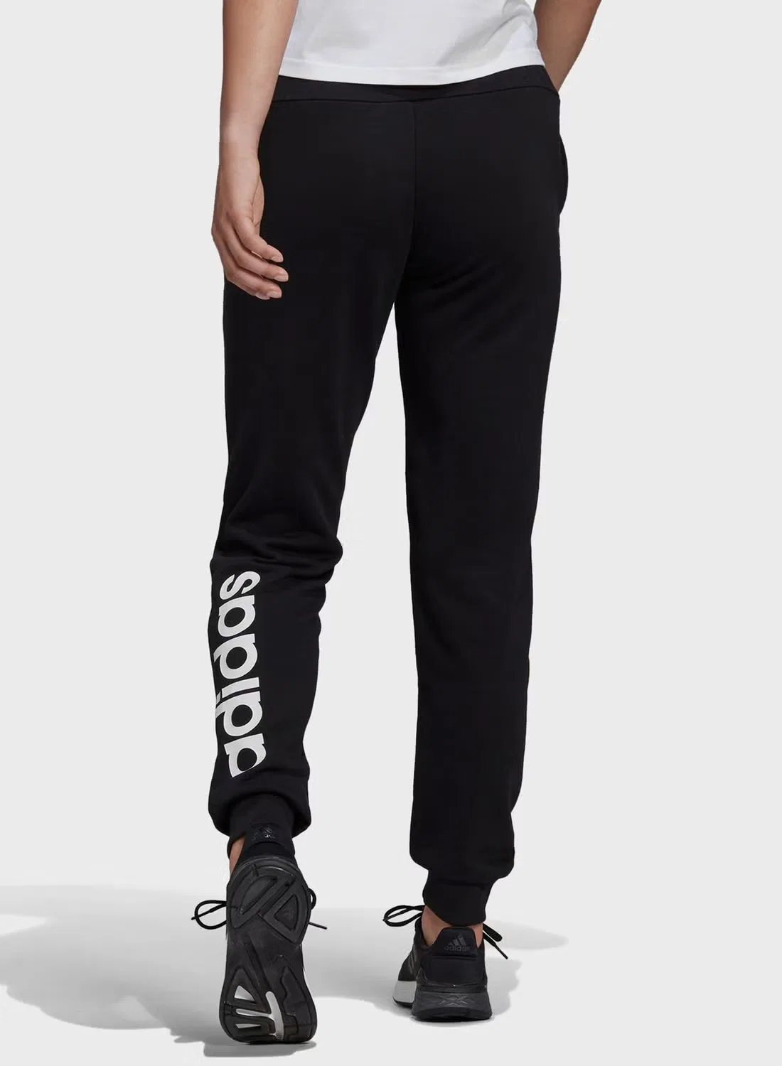 Спортивные брюки с манжетами Linear Adidas, черный — фото 2