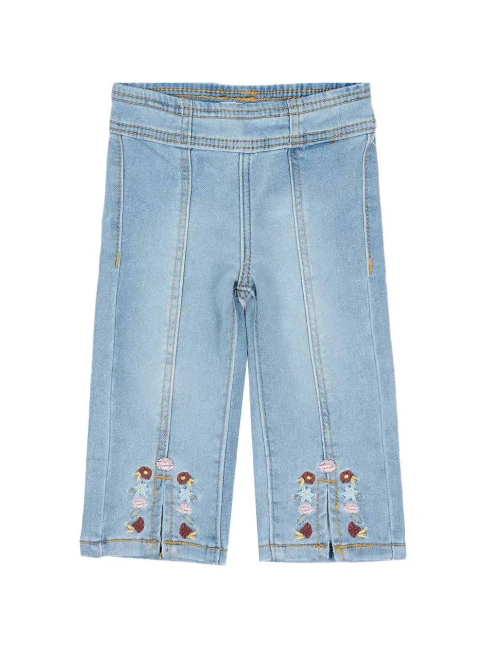 Джинсы с вышивкой в цветочек Levi'S Kids, синий