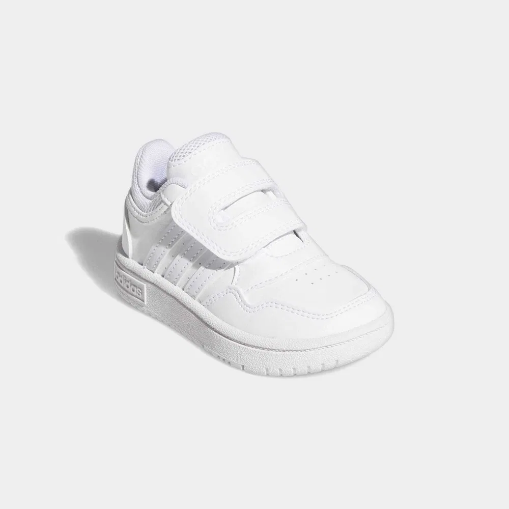 Детские спортивные кроссовки на липучках с нескользящей подошвой GW0442 Hoops adidas — фото 4